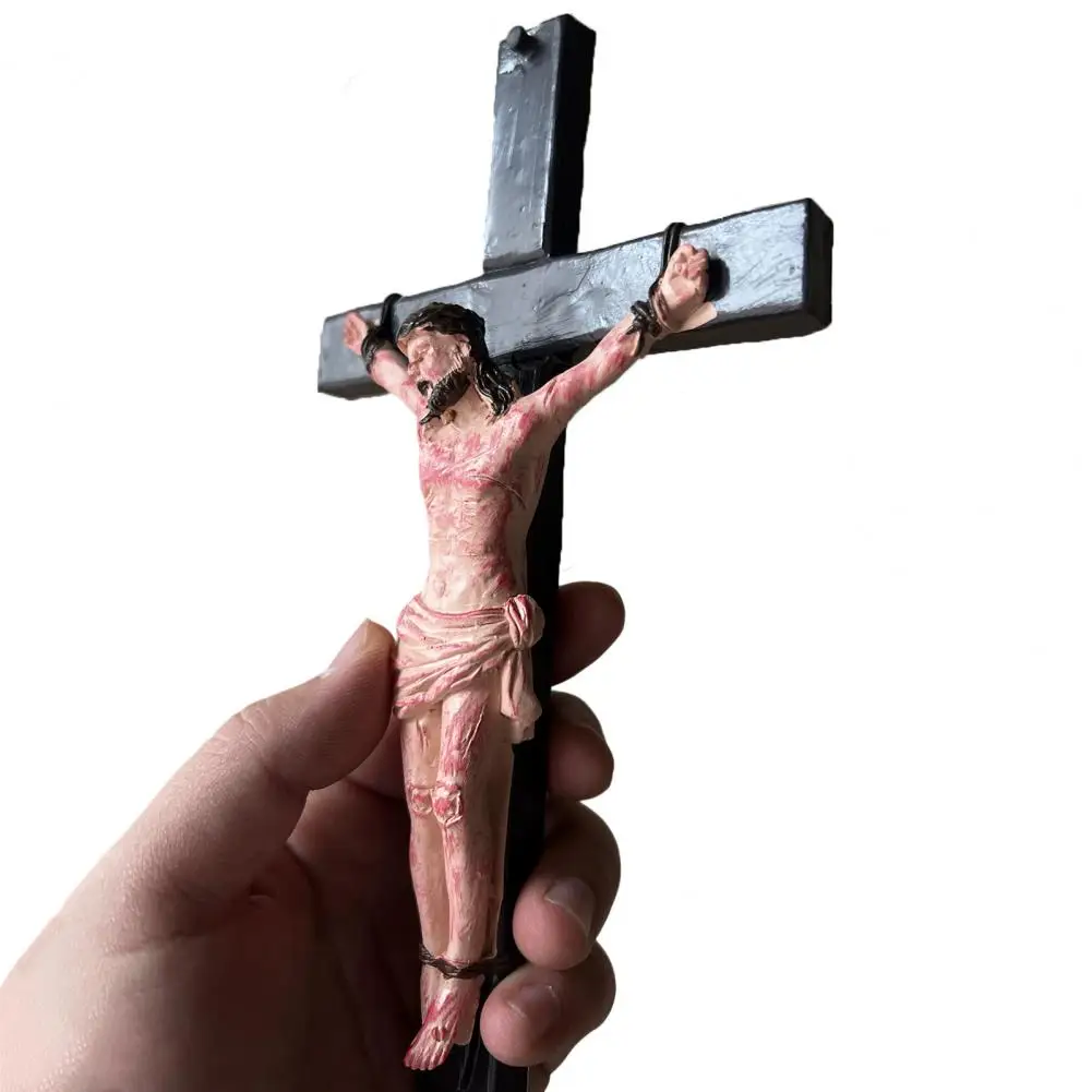 صليب يسوع الراتنج للمنزل والمكتب ، زخرفة جدار يسوع ، صليب منقذ الكنيسة ، ديكور المنزل ، عيد الفصح #2