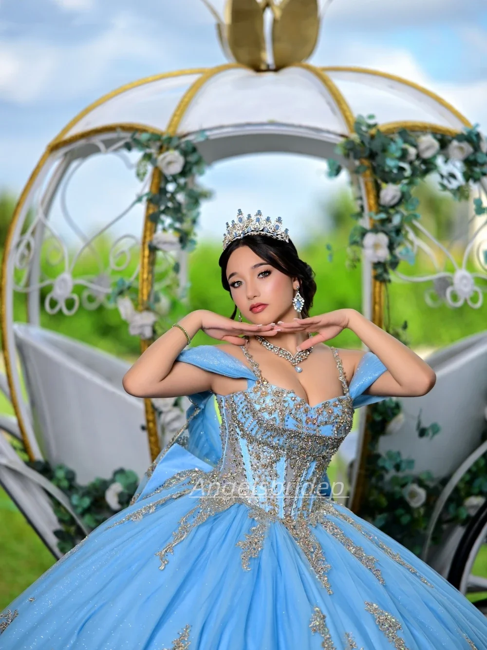 hottest prom dresses Loving the whole look! Light blue is such a vibe this year shop the @lavenderformals look elegant this year in @sherrihill Retail and wholesale are also warmly welcomed Best Prom Dress Colors for