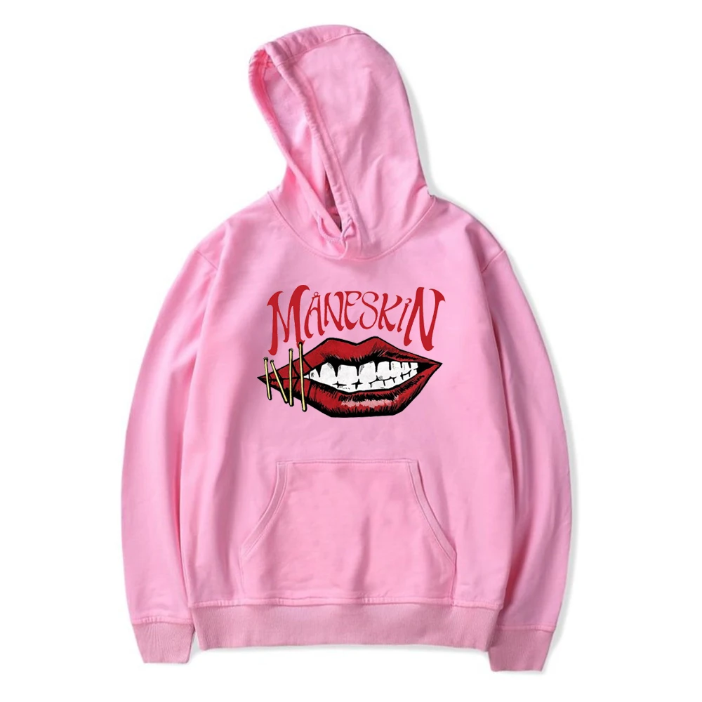 Fashion Band Maneskin Hoodie Unisex Long Sleeve Pullover Women Men's Tracksuit Harajuku Streetwear Trendy Clothes Plus Size