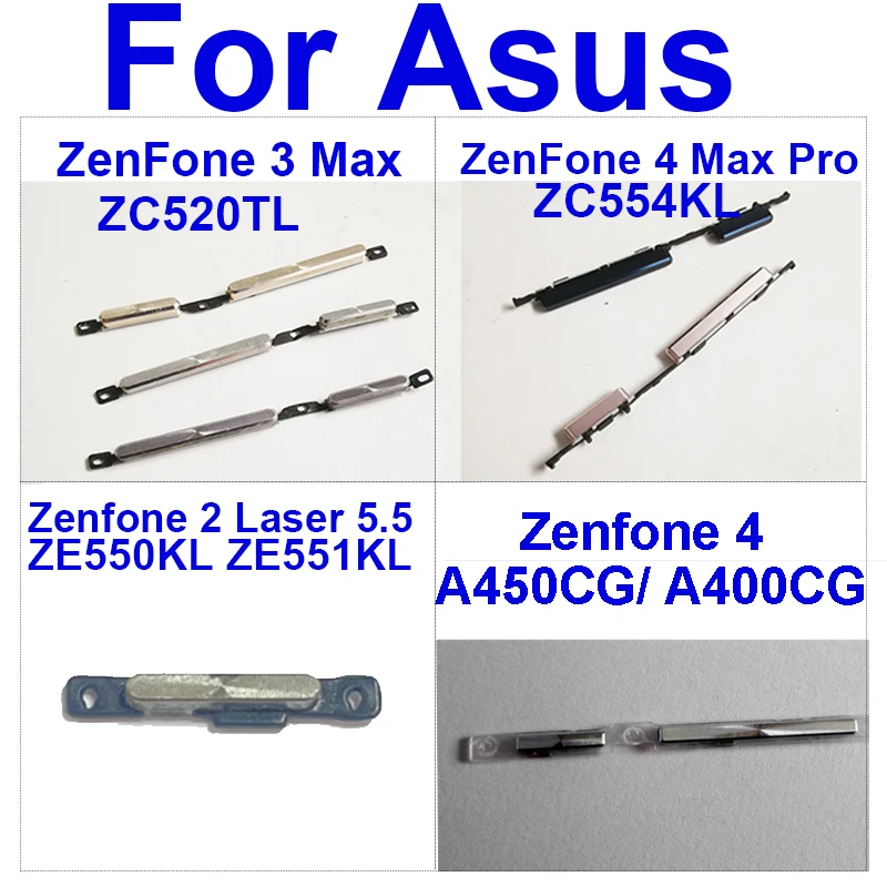 

Power Volume Side Buttons Reapir For Asus Zenfone 2 Laser 5.5 ZE550KL ZE551KL 3 Max ZC520TL 4 A450CG 4 Max Pro ZC554KL 4 A400CG