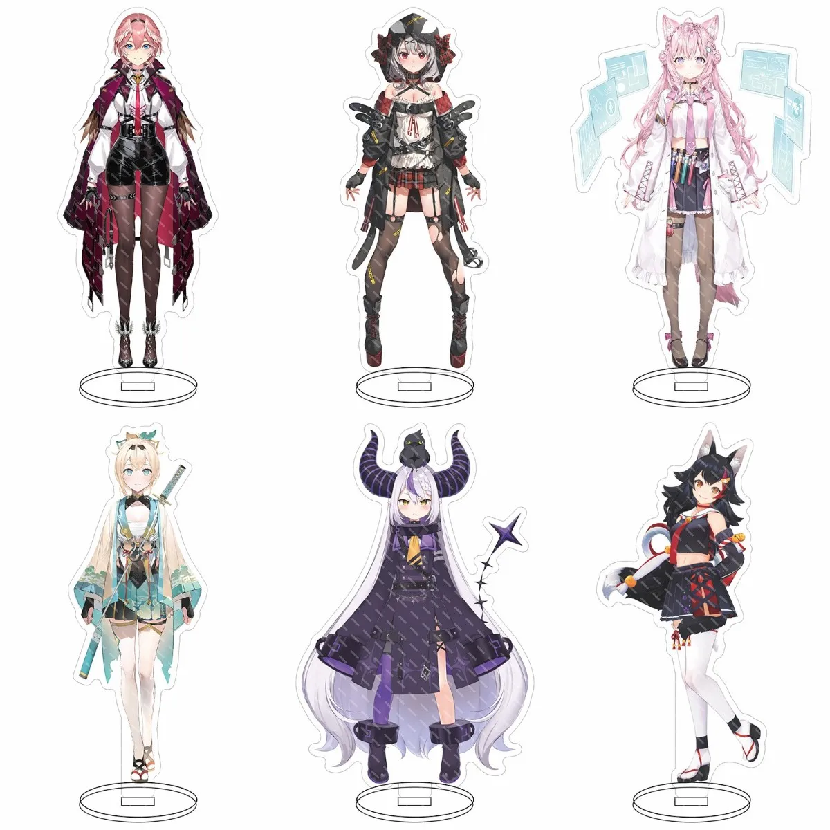 Hololive Vtuber Youtuber Acrylic Figure Stand Model Plate Anime Toy Decoration Kazama Iroha Hakui Koyori Sakamata Chloe Miko