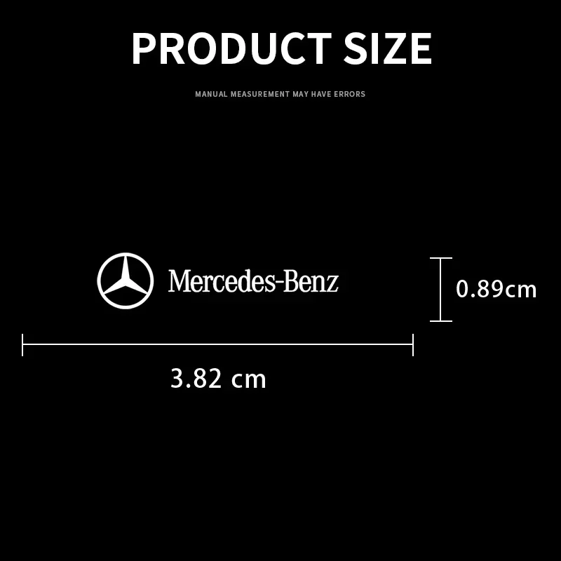 Guardabarros lateral con logotipo para coche, calcomanías para puerta, ventana y maletero, decoración Exterior para Mercedes Benz AMG W204 W211 W212 W166 W117 W176