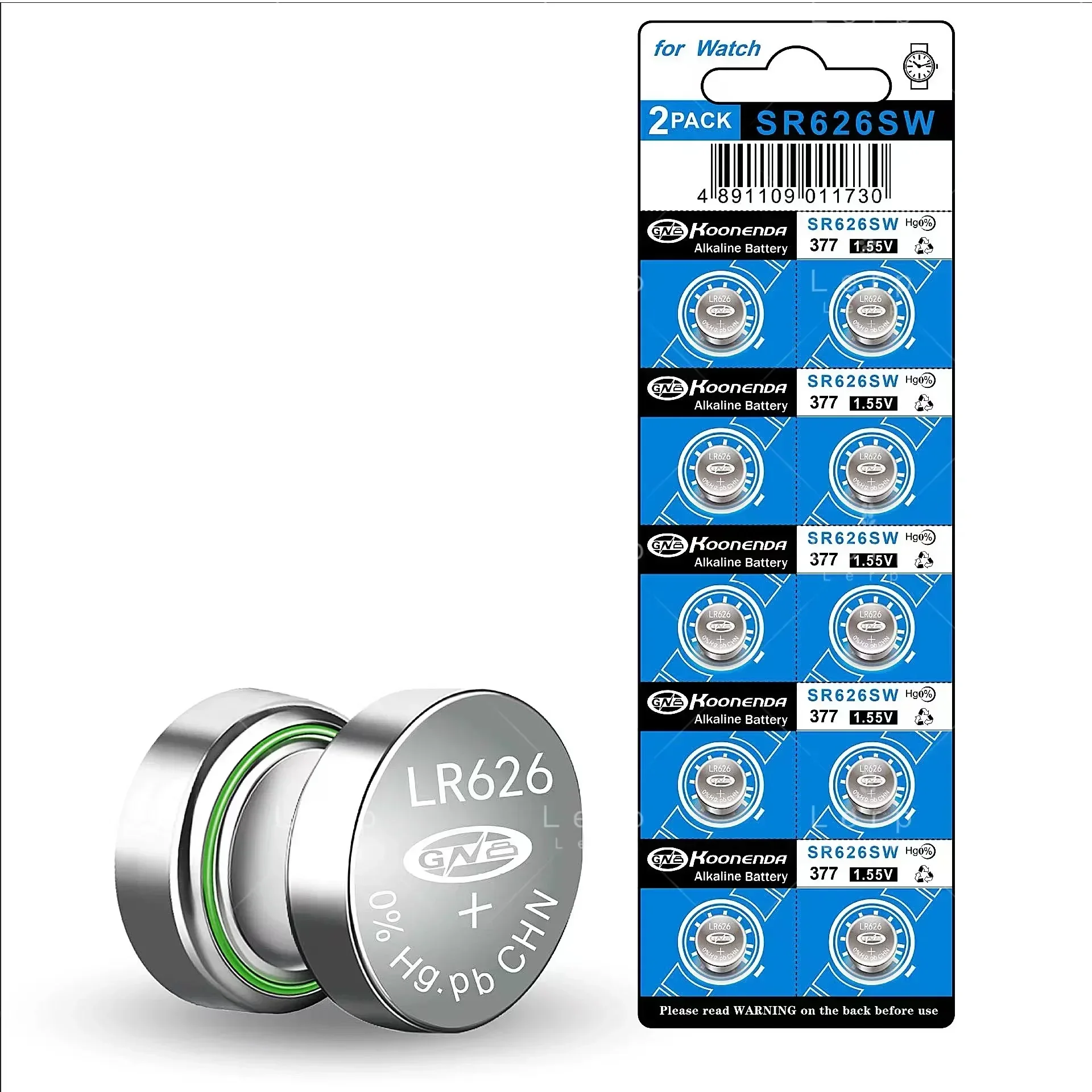 Bateria do botão AG4 para o relógio, 377 relógio, LR626 SR626SW 377A