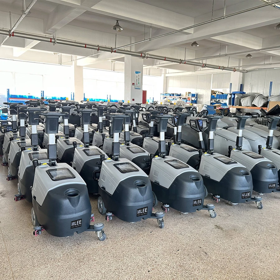 แบตเตอรี่ เครื่องซักผ้าพื้นขนาดเล็ก โรงงานโกดังขนาดกะทัดรัด เครื่องขัดพื้น