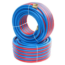 8mm Oxygen Tube High Pressure Wear-resistant LPG Gas Hose Explosion-proof Propane Acetylene Pipe With M16 Connecting Nuts