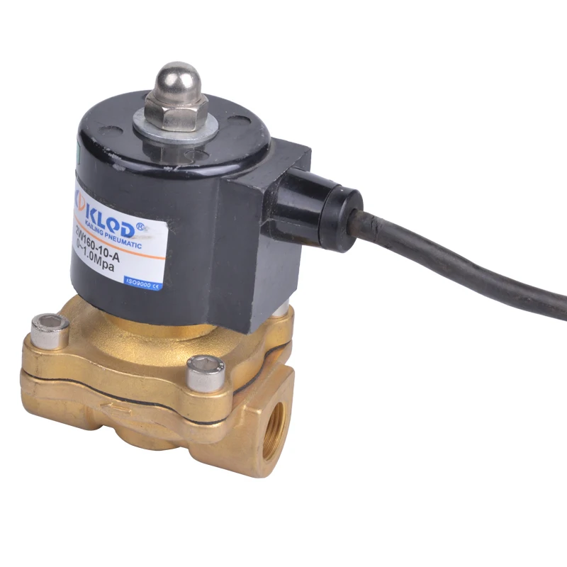 2W series IP67 brass direct acting 10bar Waterproof solenoid valve for outdoor, underwater fountains, irrigation