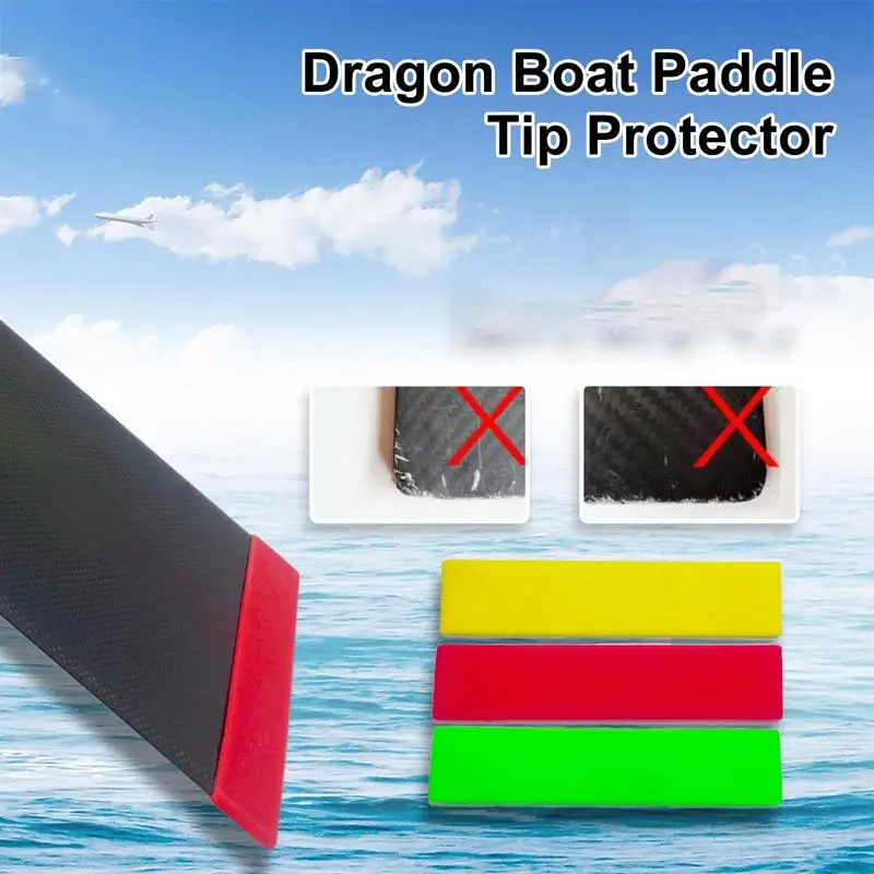 Paddle Tip Protector Silicone Dragon Boat Paddle Covers Anti Slip Boat Paddle Edge Protector Kayak Paddle Guards For Kayak