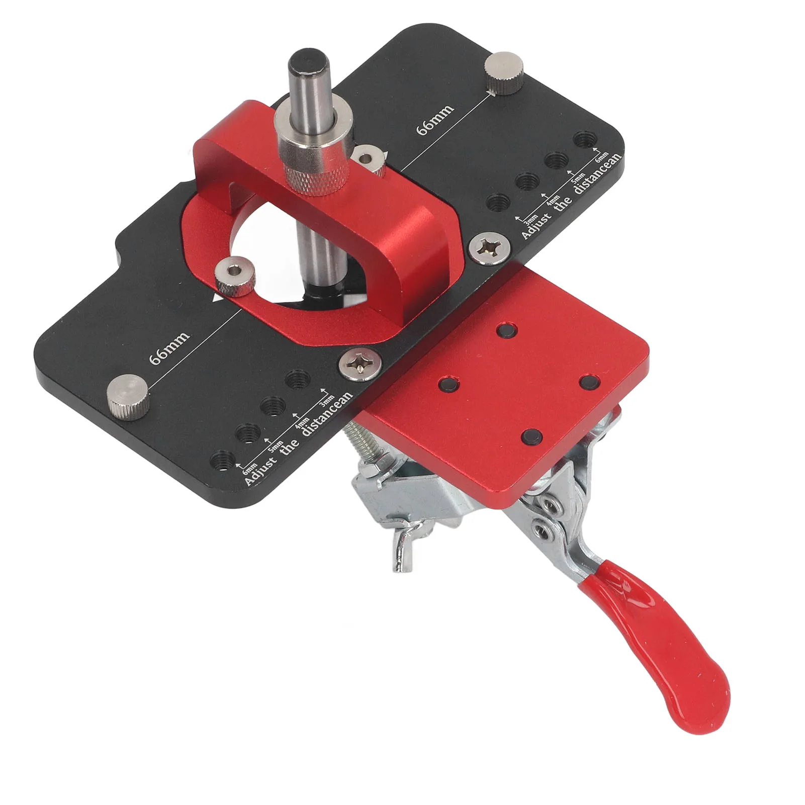 Hinge Jig Drilling Hole Puncher Accurate Locking Hinge Jig 35mm Erosion Resistant Rustproof Complete for Woodworking Mounting
