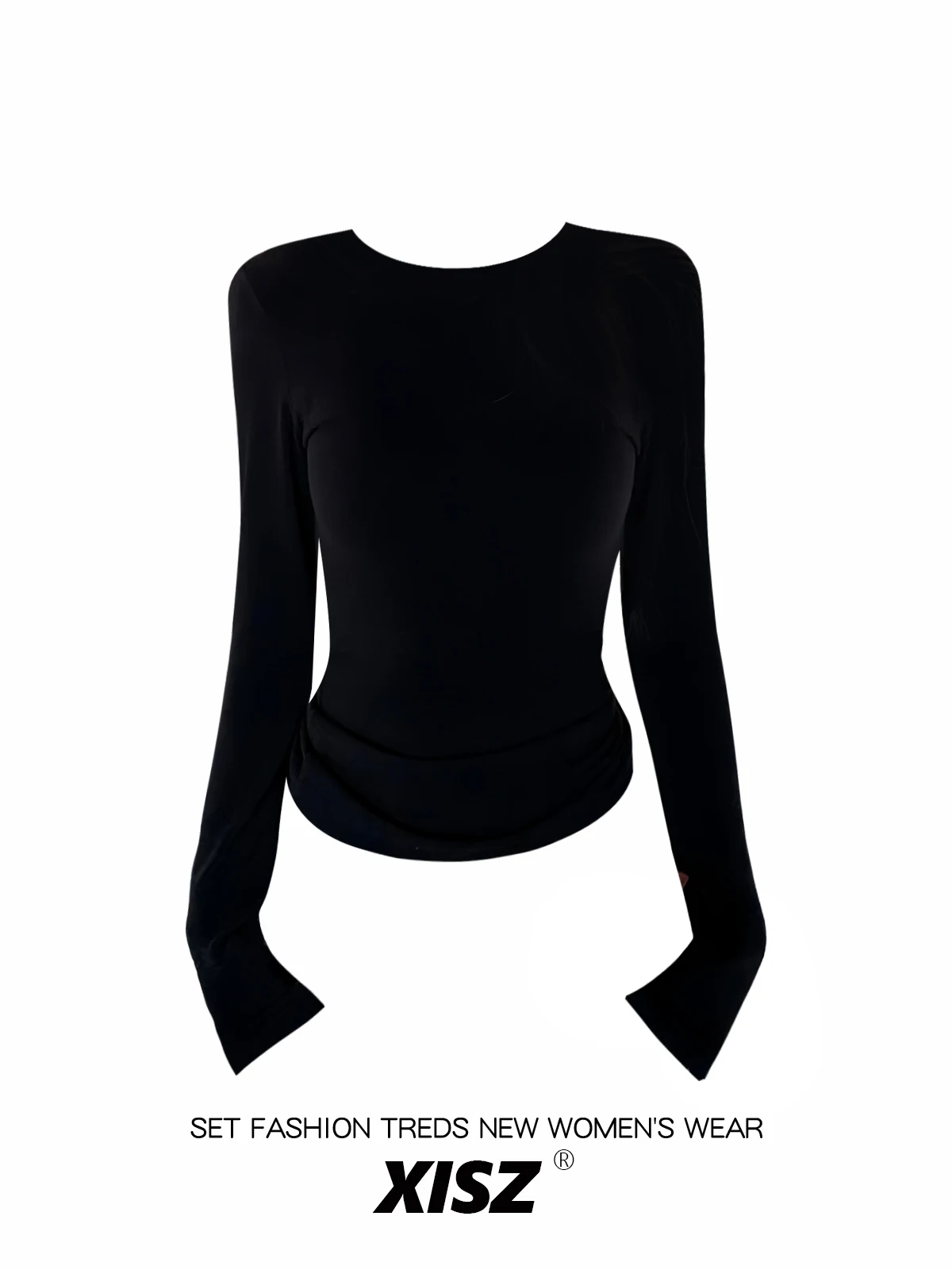 Женская черная готическая футб – обзор и цена Turtleneck Knit 90S