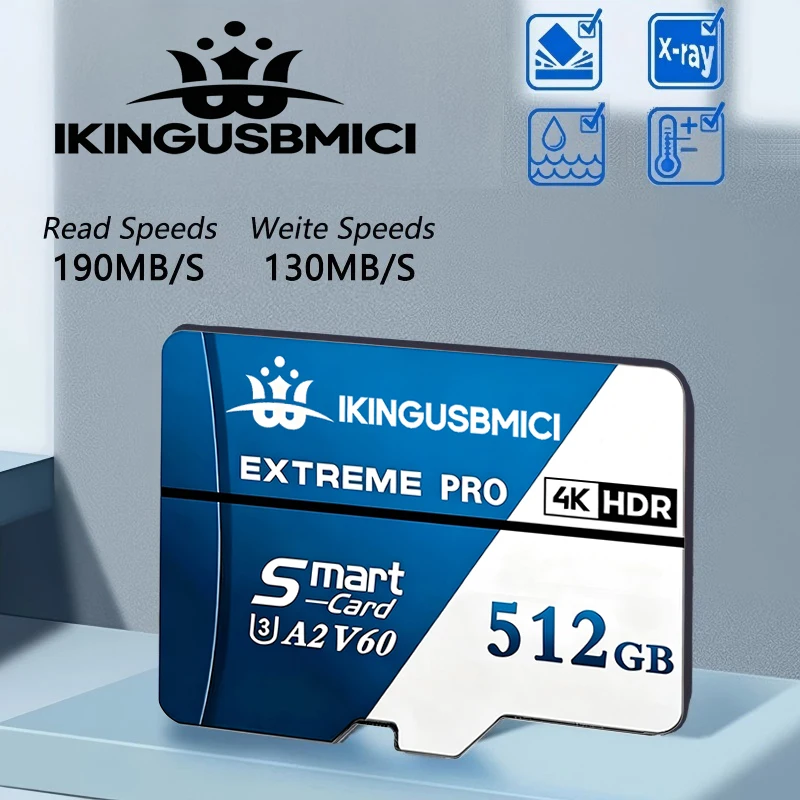 Stable Performance SD Cards Micro SD Card TF Cards Memory Card 128GB 256GB 512GB Full HD U1 V10 for Driving Recorder PC