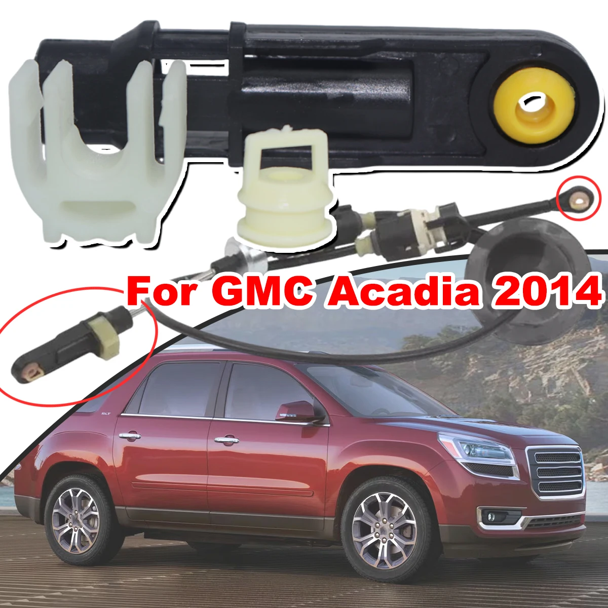 

For GMC Acadia 2014 Automatic Transmission Shift Cable Linkage Bushing 22847616 Selector Adjuster with F Lock clip Accessories