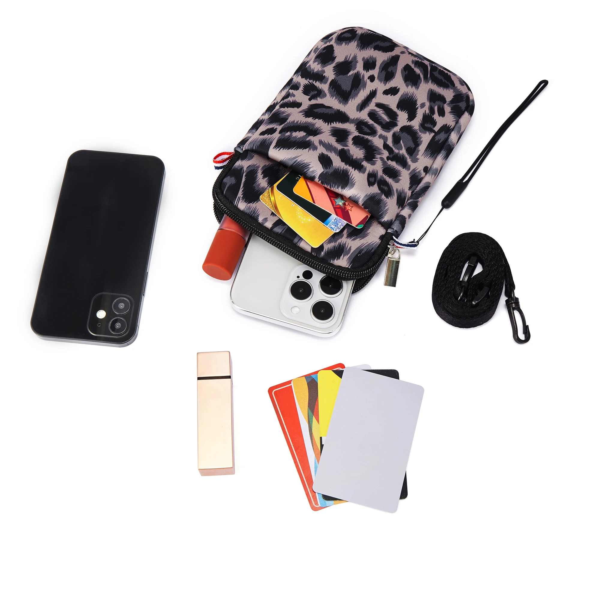 Handy-Aufbewahrungstasche mit Seil kann diagonal geschlungen werden, verschiedene Tasche, Geldbörse, Schlüsseltasche, Brillentasche, verschiedene s – Detail 10