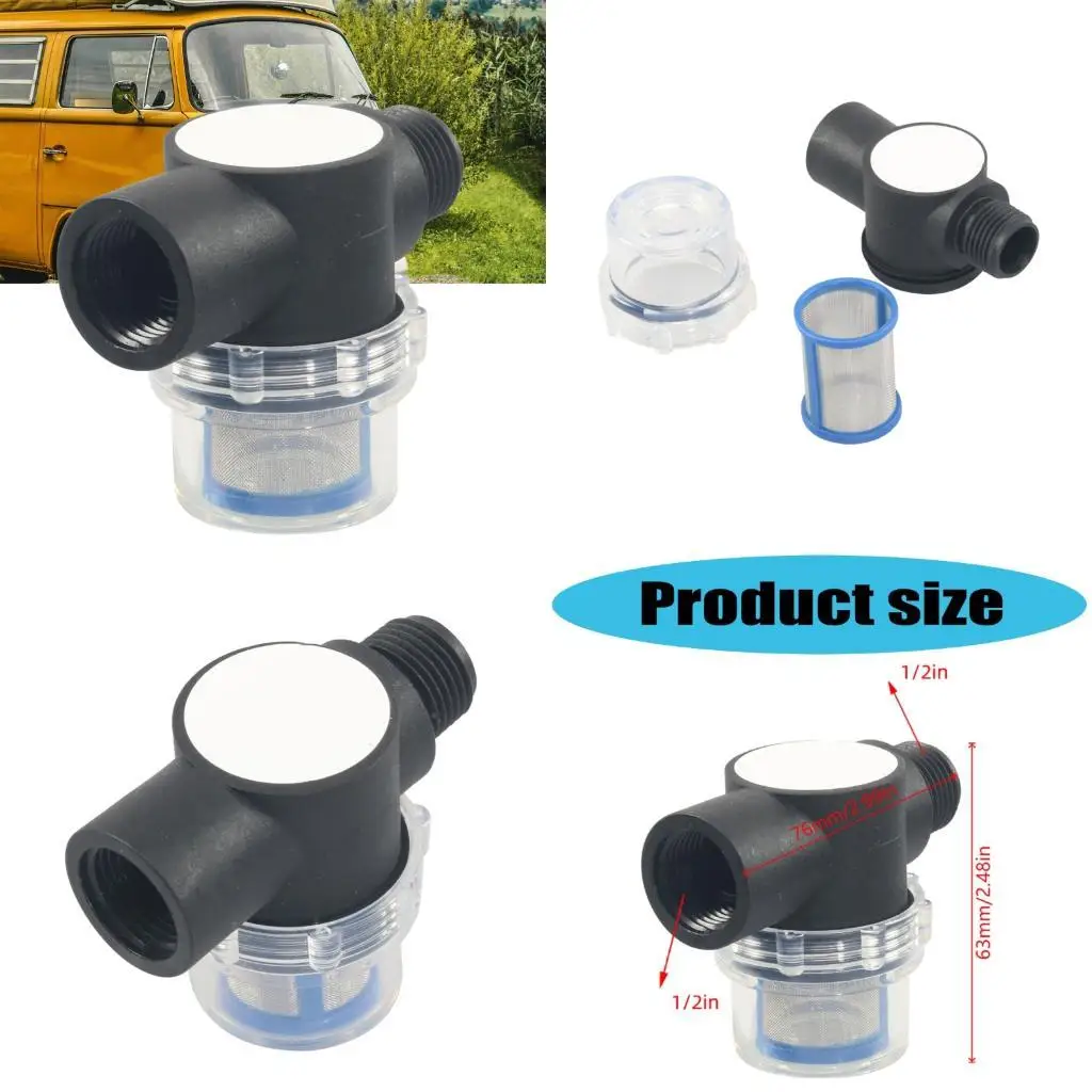 

E7CA Campers Freshwater Filter Water Filter Mesh Strainer For Outdoor Travel