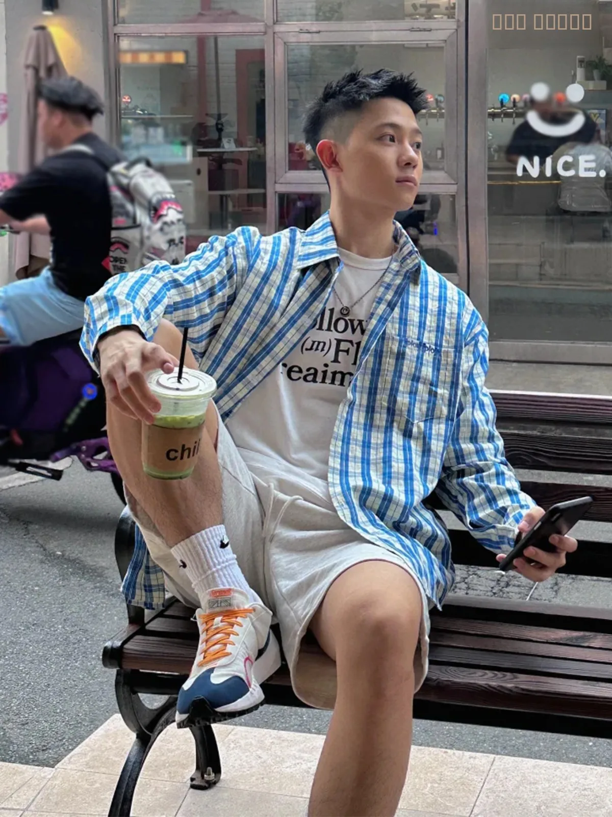 

Мужская свободная рубашка в полоску в стиле ретро-кэжуал, весна-осень, для пар, шикарная, с эффектом объема, модная