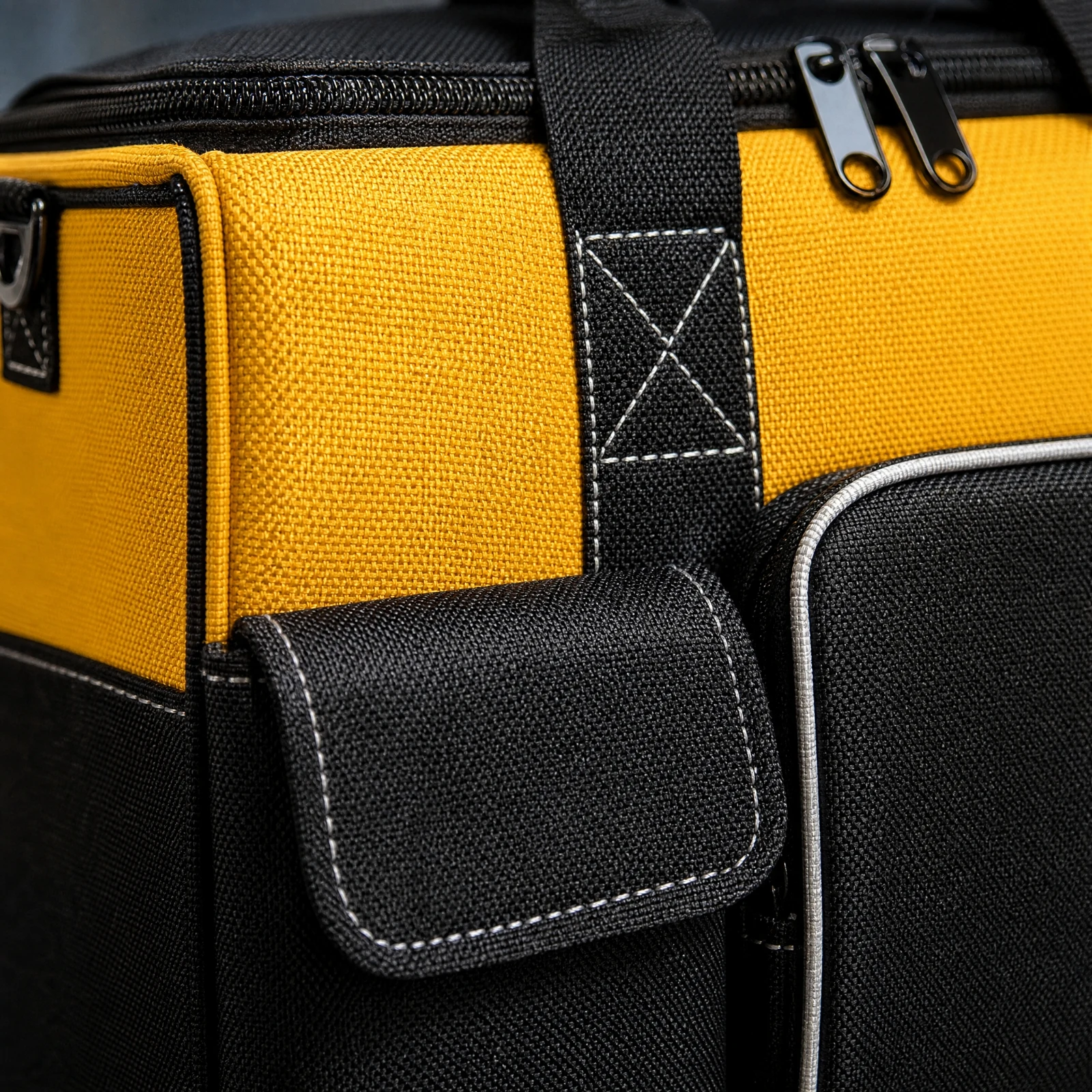 Tool Bag with Reinforced Plastic Bottom Structured Oxford Cloth Tool Bag Versatile Organized for Tradespeople, Job Site