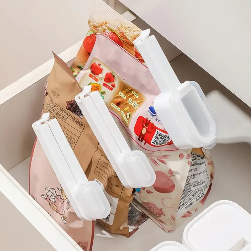 Useful Sealing Clip Practical 180 Degree Flip Lid Food Sealer Wide Mouth Dumping Food Bag Clamp Kitchen Gadget for Dorm