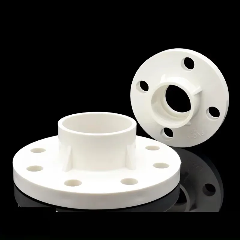 Pvc Plastic Flange Accessories 20 25 32 40 50 63 75 90 110 160 200mm Pipe Connecting Accessories