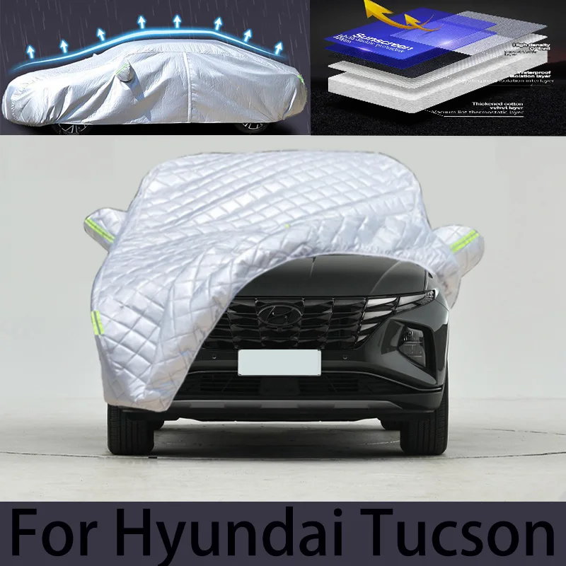 

For Hyundai Tucson Car hail protection cover, auto rain protection, scratch protection, paint peeling protection, car clothing