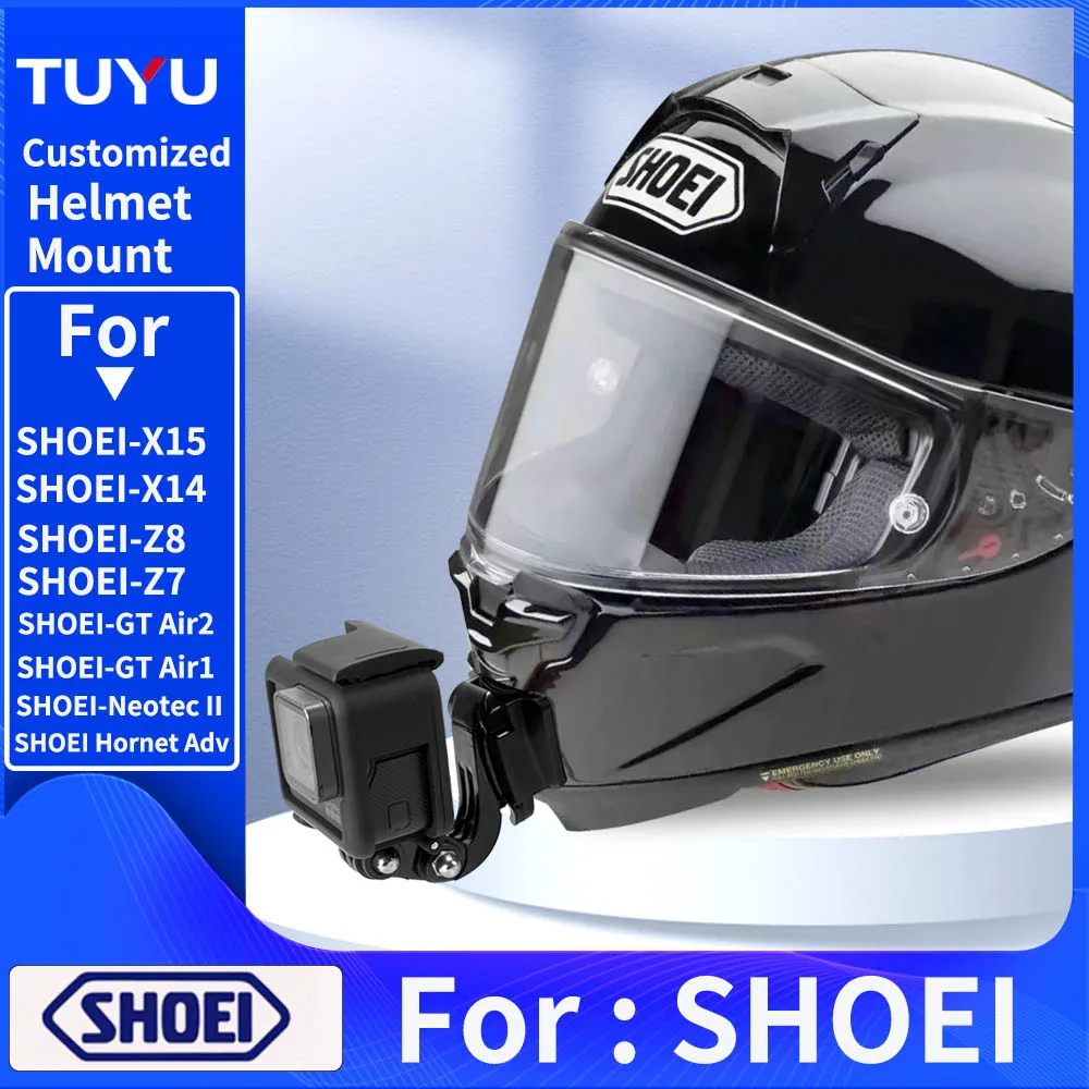 goptp on shoei x14 helmet For Shoei X15 X14 Z8 Z7 NEOTEC II Motorcycle Customized Helmet Chin Mount  for GoPro Insta360OneX3 X2 R Sports Camera Accessories