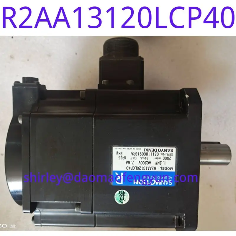 Used Sanyo servo motor original disassembly R2AA13120LCP40