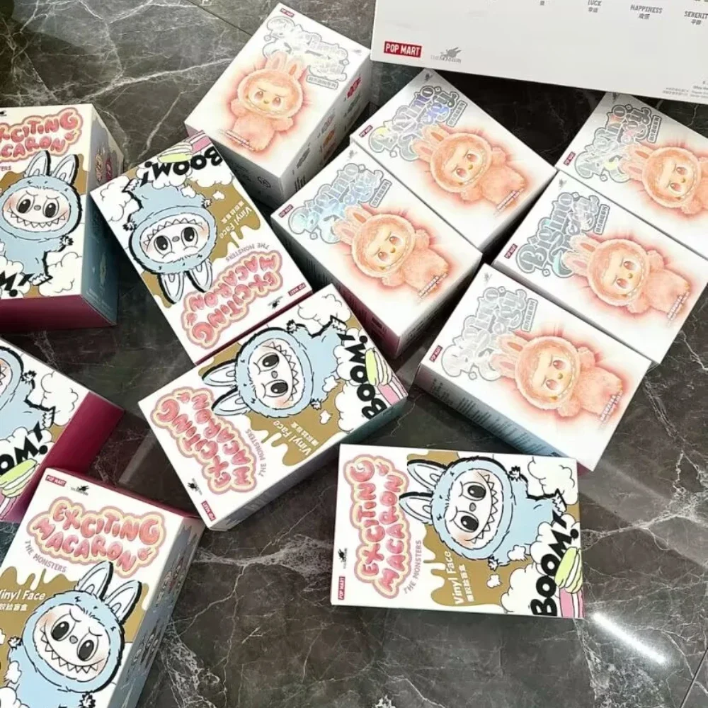

Полный спектр Kawaii Monster Labubu слепая коробка серии ПВХ Labubu Macaron кулон кукла labubu Monster брелок подарок на день рождения