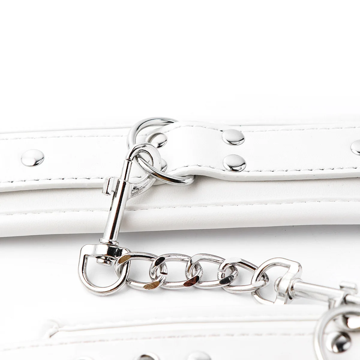 High Quality Sponge Metal Chain Handcuffs Ankle Cuff Collar BDSM Bondage Sex Toy Kit Restraints BDSM Bondage Adults Sex Products view 2