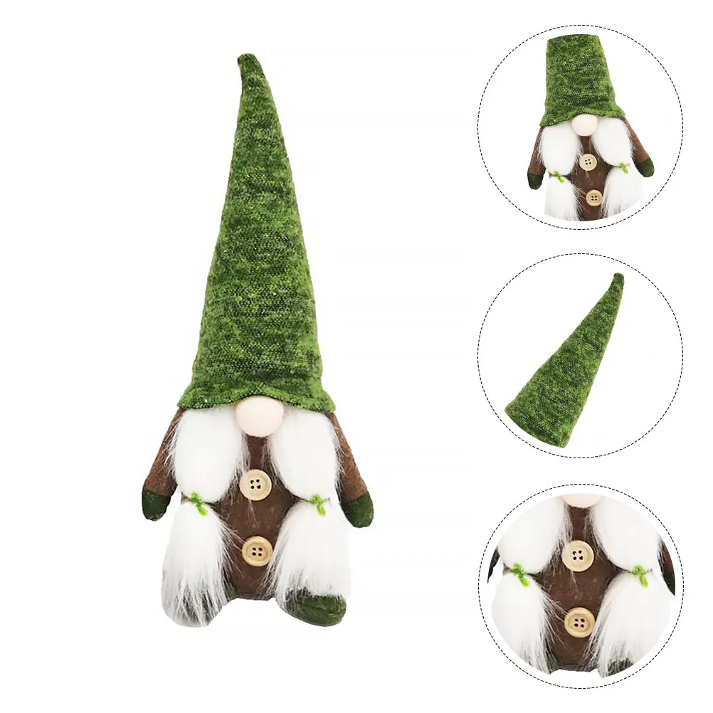 

1Pcs Santa Claus Christmas Ornament Polyester Decor for Home Office Living Room Kids Room Christmas Desktop Decoration Gift
