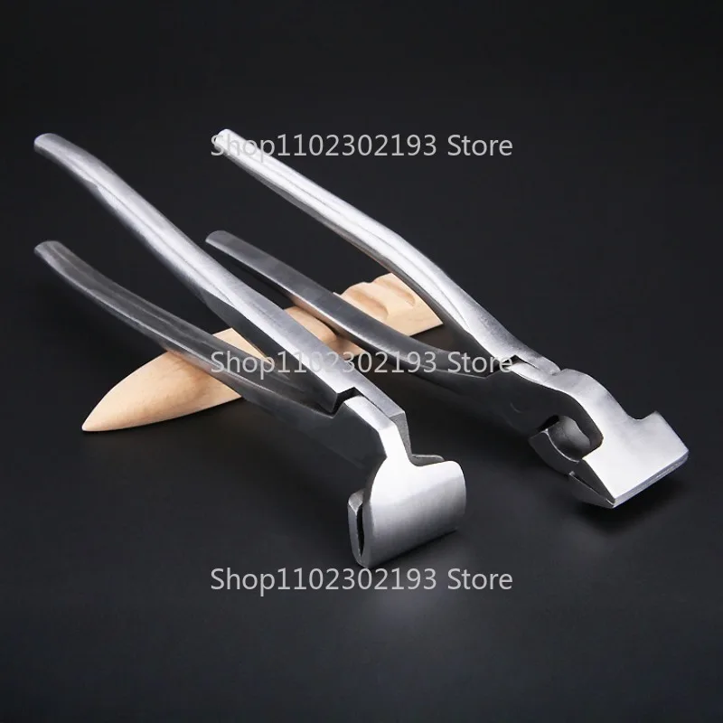 Leather Edge Adjustment Press Flatten Plier Stainless Steel Fixed Clamp for Handbag Leather Bag Making Pliers DIY Hand Tools