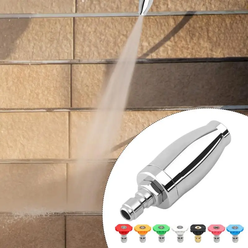 Powerful Pressure Washer Nozzle 360-Degree Rotating Turbo Nozzle Pressure Washer Attachment For Wood Fences Window