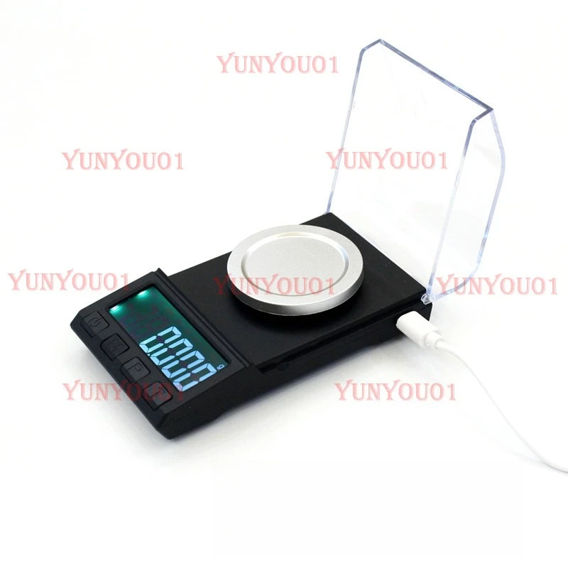 Charging Precision Electronic Balance Mg Mg Electronic Scale Powder Weighs Lipstick Scale, Jewelry Diamond Weighs 0.001g