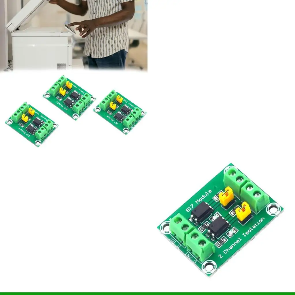 

U55C Модуль переключения уровня напряжения с оптопарой 817 для изоляции сигналов 3,3 В, 5 В–24 В