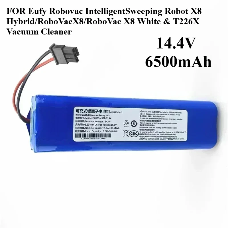 

14.4V 9800mAh Battery – for Eufy Robovac Intelligent Sweeping Robot X8 Hybrid/RoboVac X8/RoboVac X8 White & T226X Vacuum Cleaner