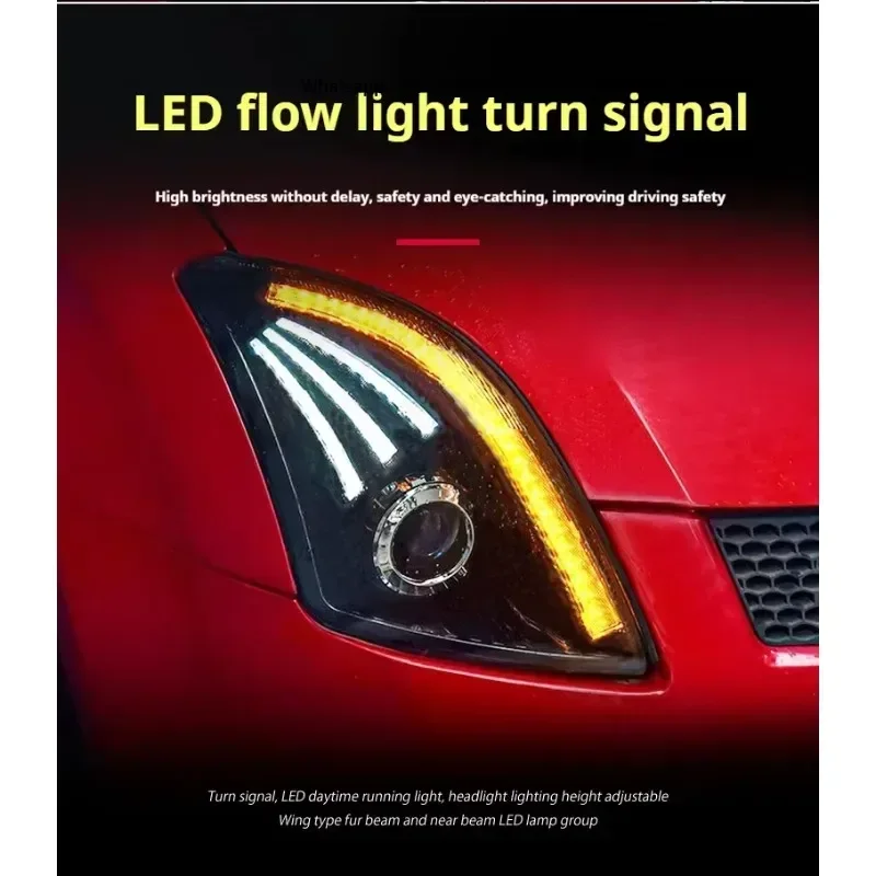 

FT Car Lights For Suzuki Swift Headlights 2005-2016 Swift LED Projetor Headlamp Daytime Running Light Automotive Accessories