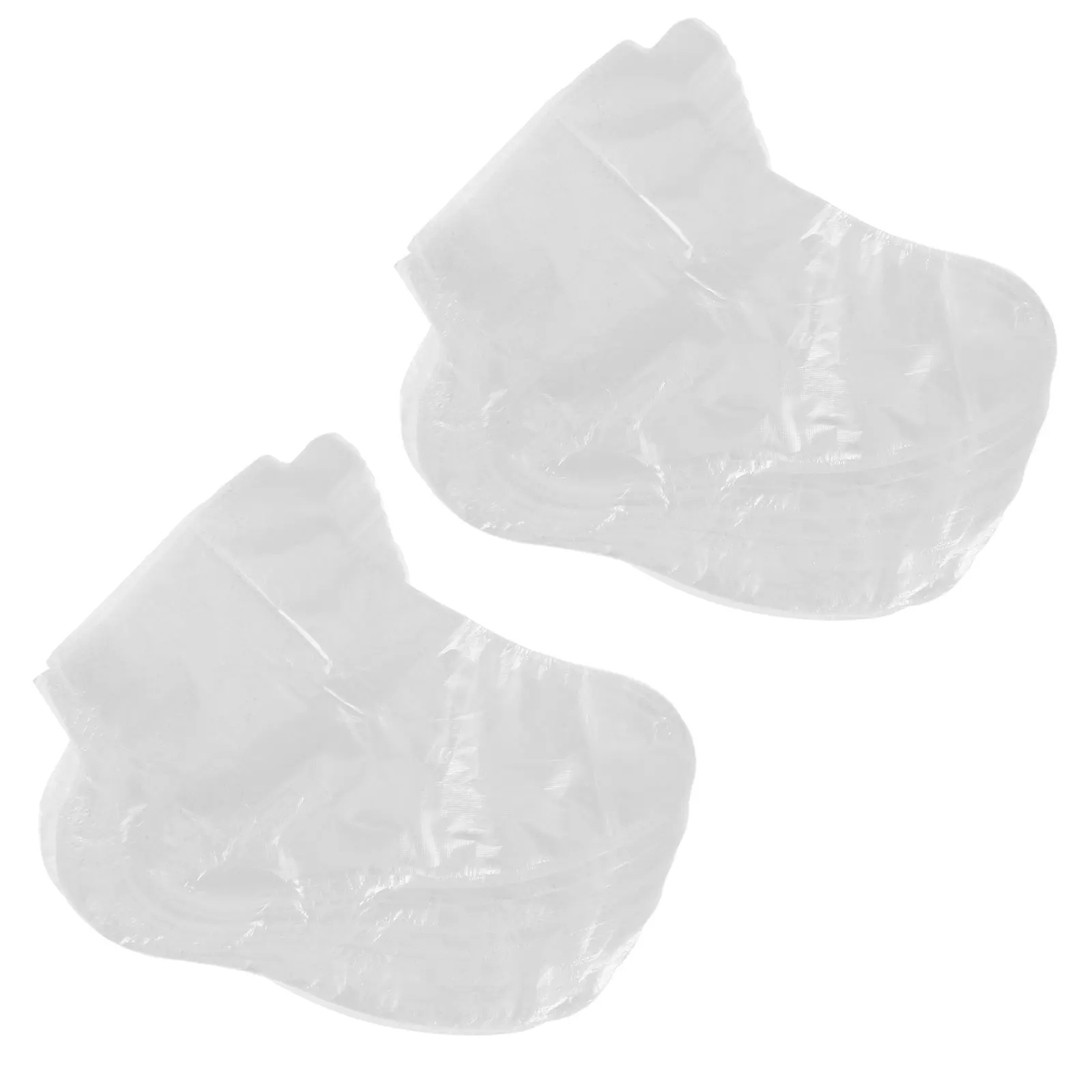 

100pcs Foot Masks Plastic Socks for Pedicure Moisturizing Dry Feet Care Home Travel Office Waterproof Fixed Buckle Hydration