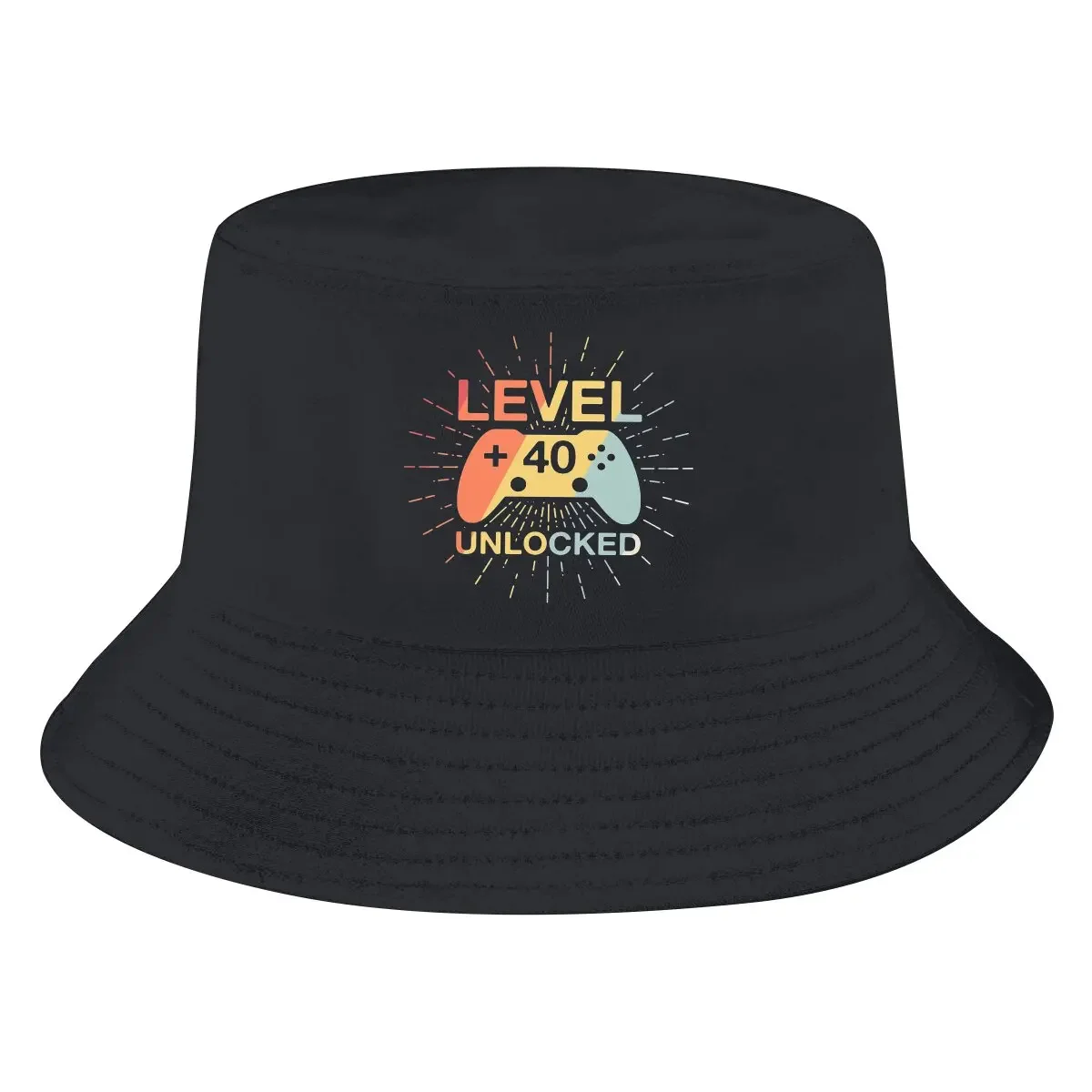 Level 40 Unlocked Unisex Bucket Hats 1981 Hip Hop Fishing Sun Cap Fashion Style Designed