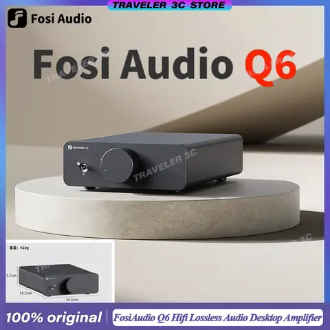 FosiAudio Q6 하이파이 무손실 오디오 DAC 순수 디코더 HIFI 오디오파일 컴퓨터 디코더 AKM4493 휴대용 데스크탑 앰프 선물