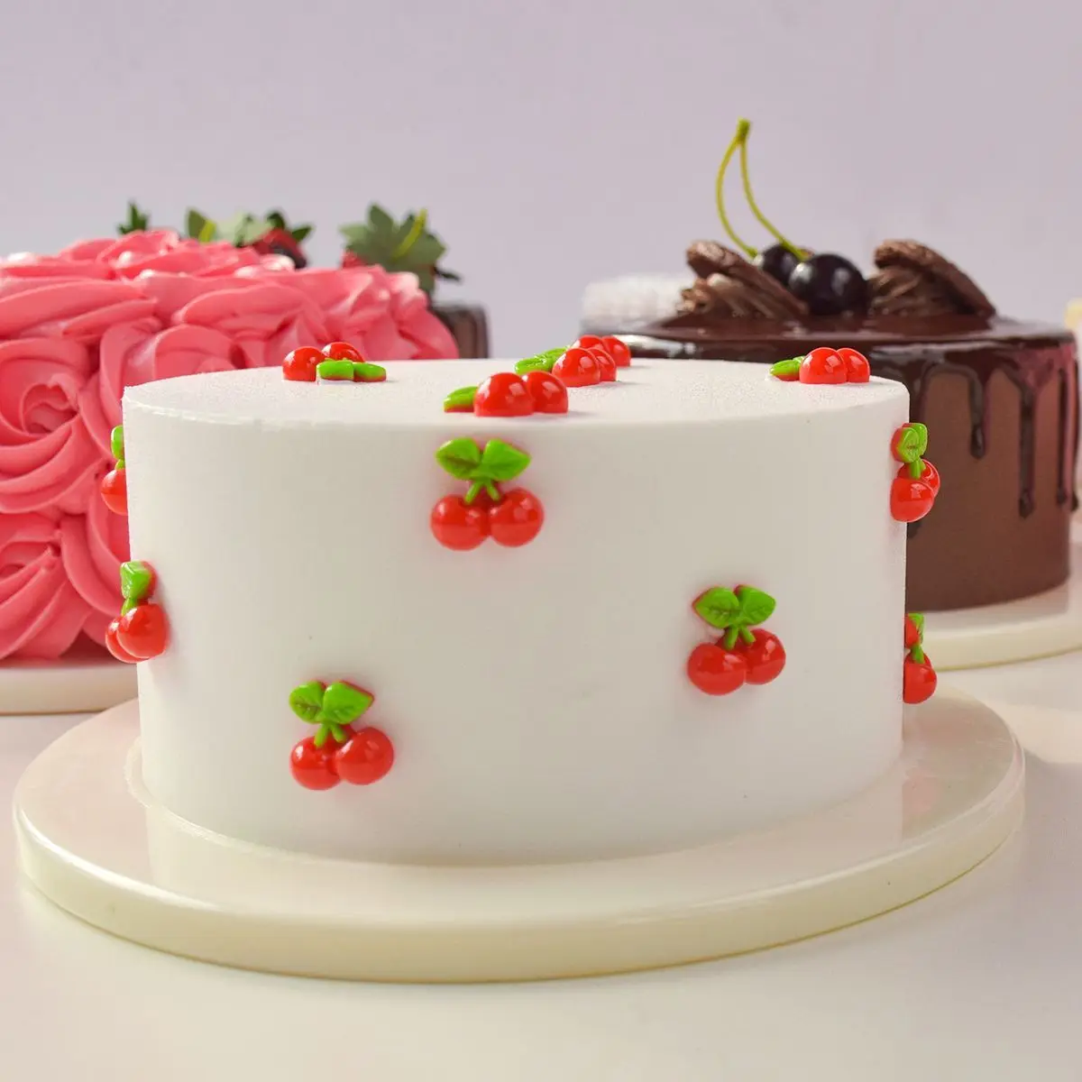 Artificial Cream Cake 8 Inch Fake Cake Food Model Display Photography Props Bakery Shop Simulation Window Decoration Home Decor