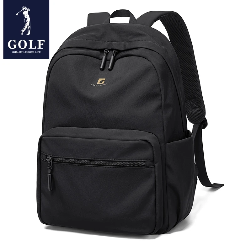 

Повседневный нейлоновый рюкзак GOLF для мужчин, школьный рюкзак большой вместимости с отделением для ноутбука 15,6 дюймов, однотонный дорожный рюкзак