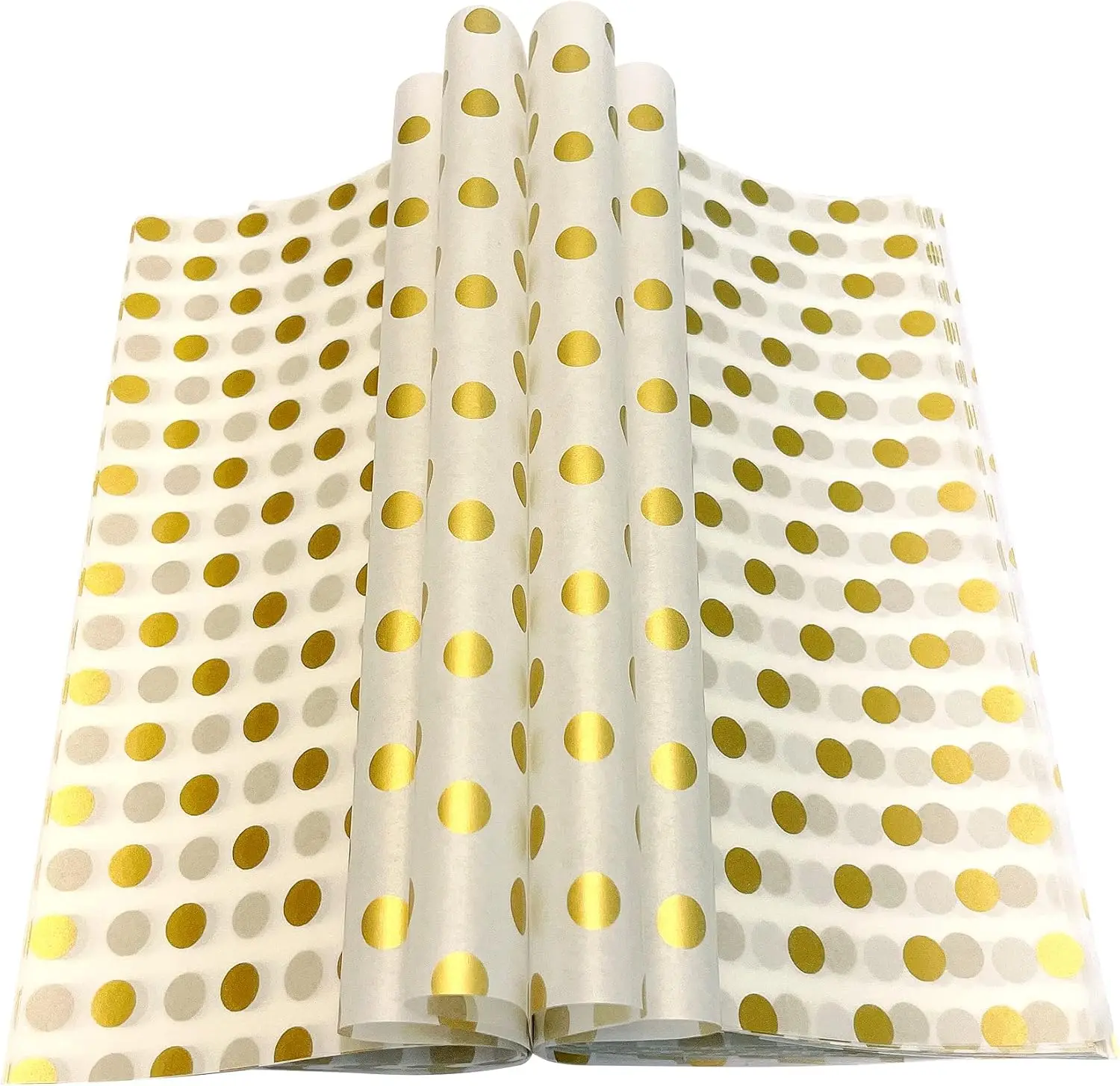 Gold Dot Wax Paper Sheets for Food Wrapping and Baking, 150 Count, 8.6x9.8 Inches Greaseproof