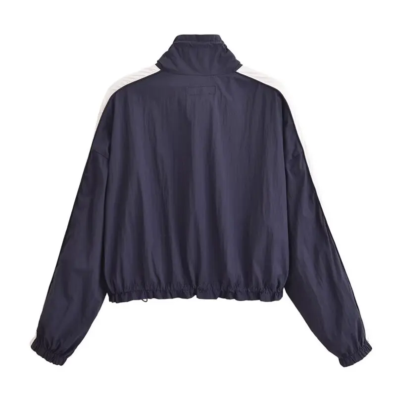 Primavera 2025 delle nuove donne Jaet ortsuit Design a strisce laterali ort Lunghezza Capispalla Faionable Cact Set per giovani donne