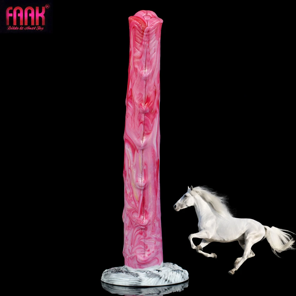 

10in Long Horse Dildo Realistic Gory Meat Color Animal Dildos Vaginal Stimulator Fake Penis Sex Toy For Women Female Masturbator