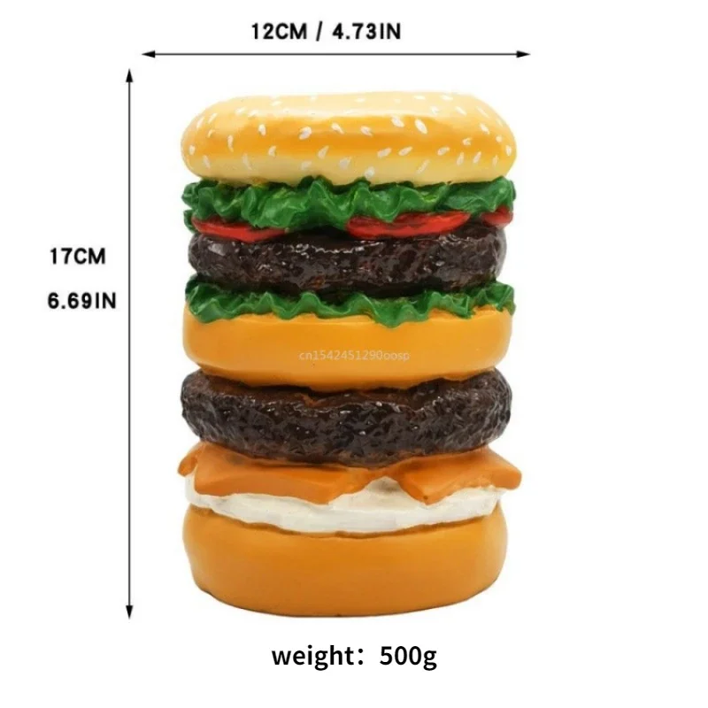 Hamburger Fashion Money Box Coin Saving Pot Bank Coin Storage Box Children Gift Secret Stash Lock Box Hidden Money