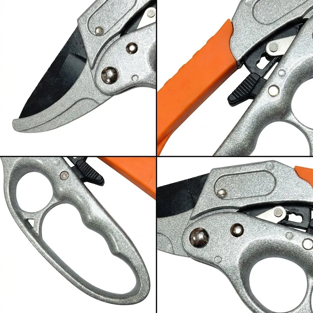 Garden Pruning Shears Featuring Aluminum Frame and Manganese Steel Blade Assembly for Reliable Outdoor Maintenance