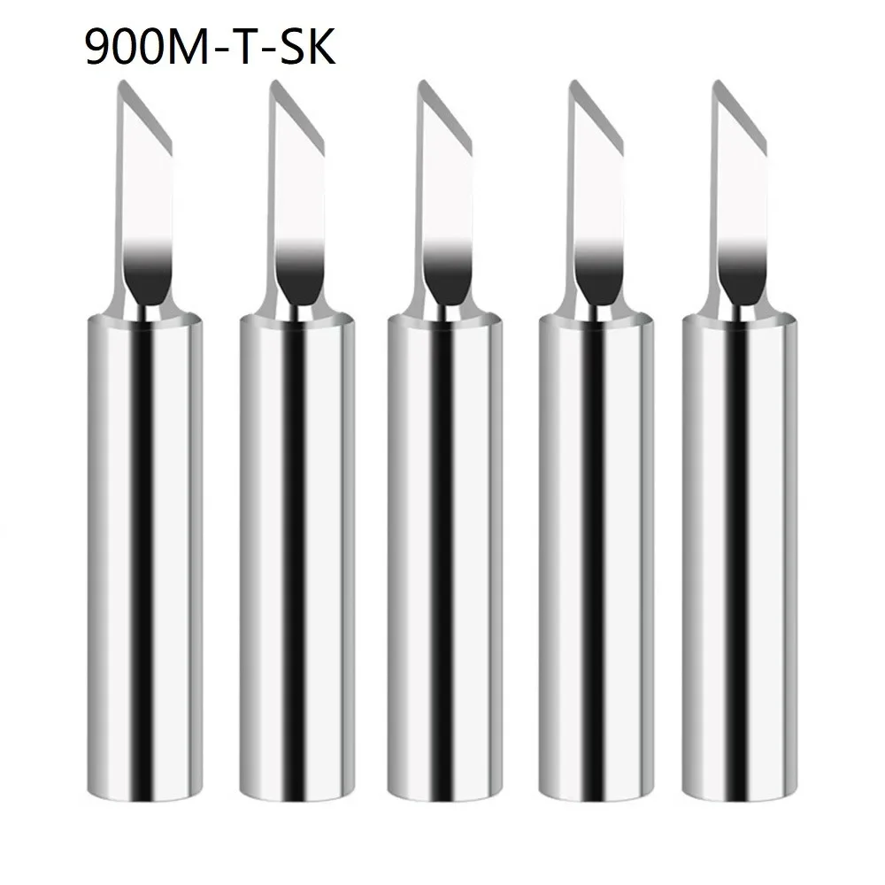 5PCS/Set 900M-T Soldering Iron Head IS/I/B/K/SK/2.4D/3.2D/1C/2C/3C/4C Lead-Free Welding Tips for Welding Accessories