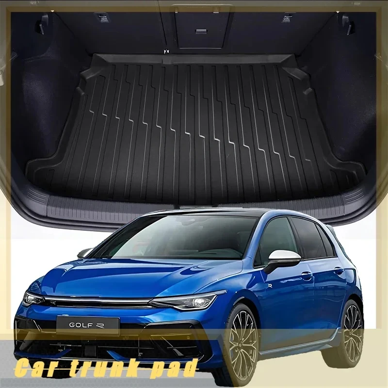 Car Auto Rear Boot Cargo Liner Tray Trunk Mat Carpet for Volkswagen Golf 2010-2024 Cushion Pad Carpet Pad Anti-dirty Anti-wate