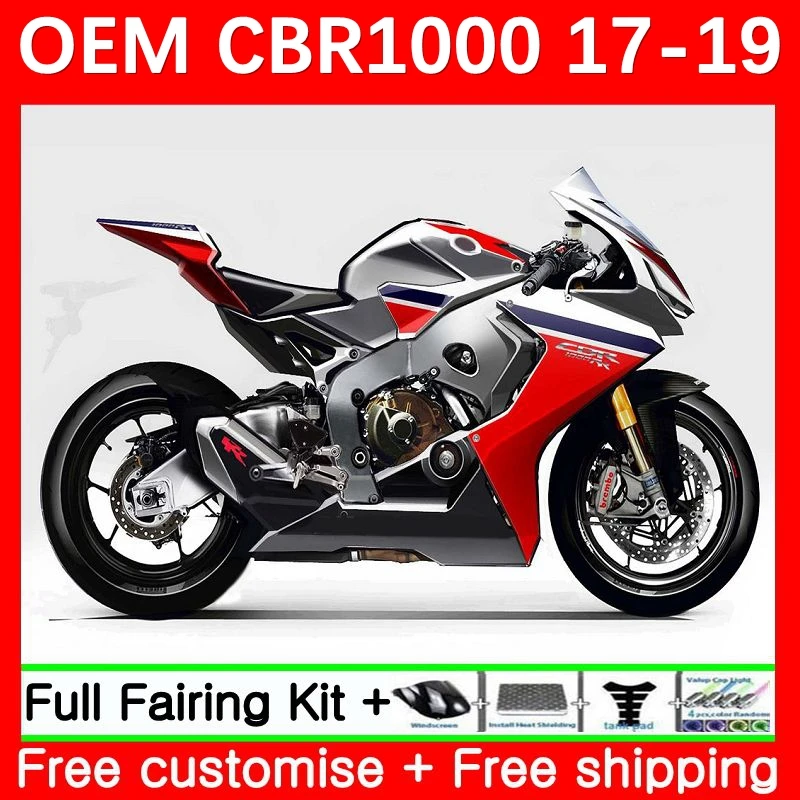 OEM Body For HONDA Grey red CBR 1000RR 1000 CBR1000 RR CC 53No.2 CBR1000RR 17 18 19 1000CC 2017 2018 2019 Injection Fairing