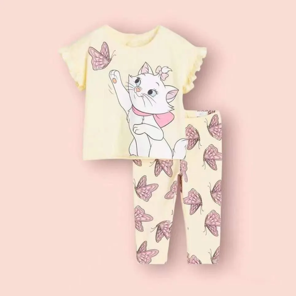 ملابس الاطفال 2025 الصيف الأميرة مجموعة ملابس الأطفال الكرتون ميني ماوس دعوى للفتيات قطعتين طفلة الملابس #3