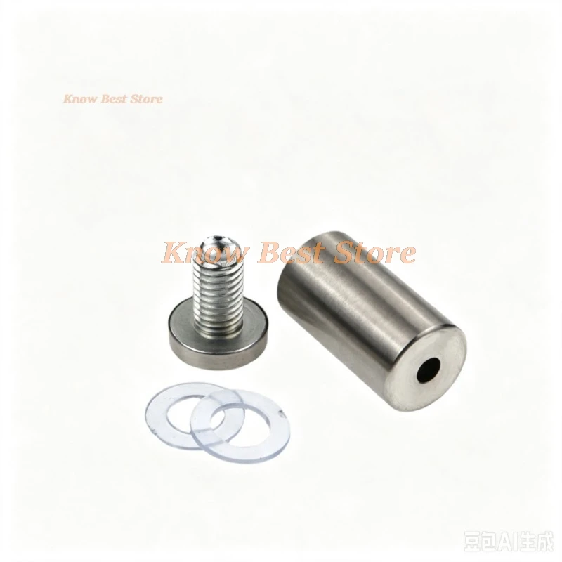 10PCS Glass Fasteners 19mm Stainless Steel Acrylic Advertisement Standoffs Pin Nails Billboard Fixing Screws Hardware