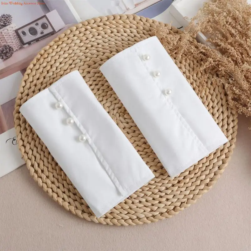 

G92D Ложные манжеты на запястье для женской рубашки, блузки, манжеты на запястье, универсальные манжеты для женщин