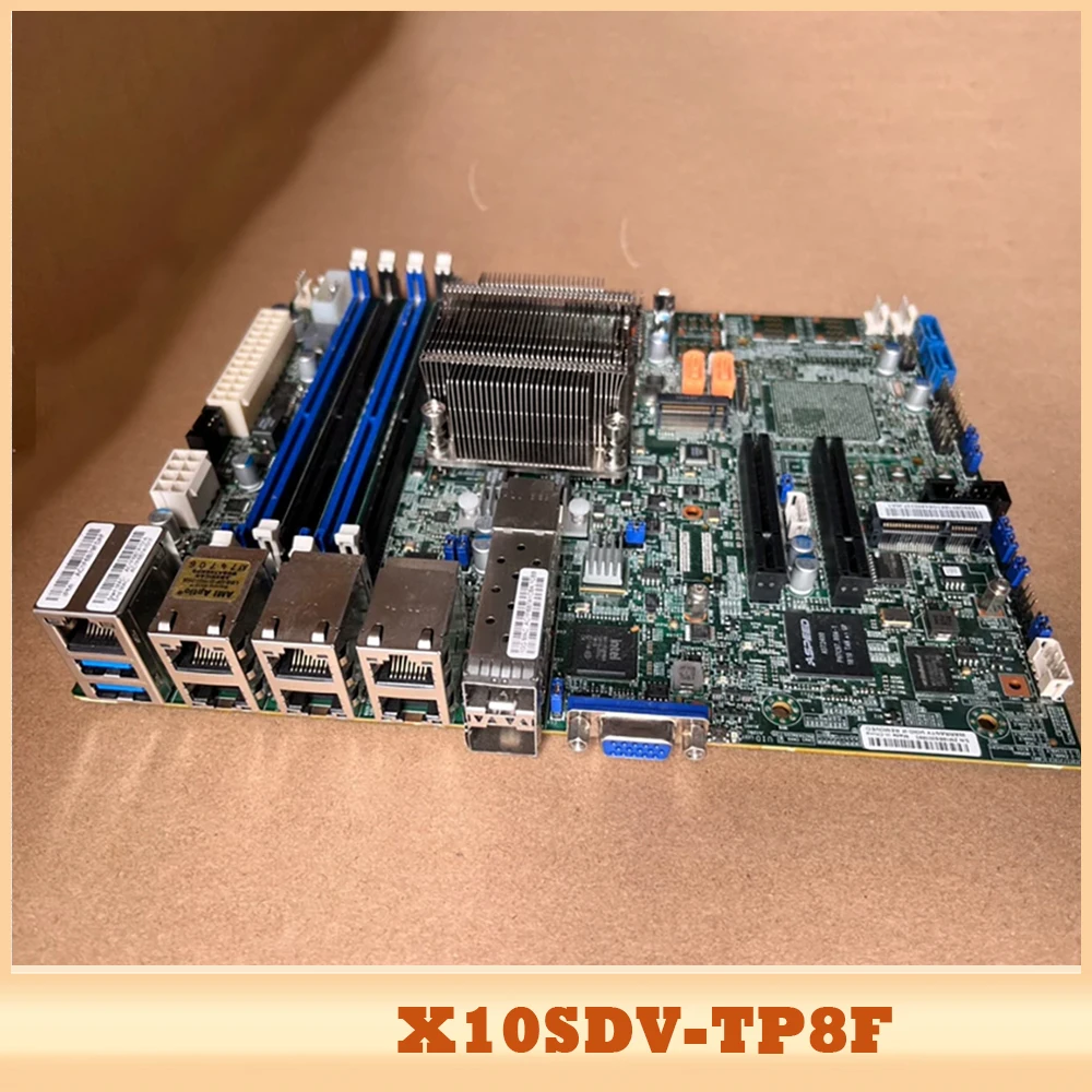 

X10SDV-TP8F для серверной материнской платы Supermicro Xeon D-1518 4C8T со встроенным процессором D1518